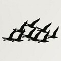Decoratiune de perete, 5219, Metal, 90 x 40 cm, Negru