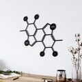 Decoratiune de perete, 5214, Metal, Dimensiune: 45 x 37 cm, Negru