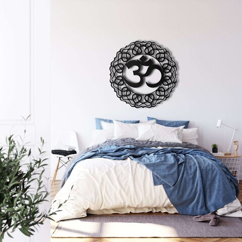 Decoratiune de perete, 5213, Metal, Dimensiune: 60 x 60 cm, Negru