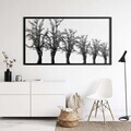 Decoratiune de perete, 5210, Metal, Dimensiuni: 75 x 42 cm, Negru