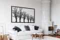 Decoratiune de perete, 5210, Metal, Dimensiuni: 75 x 42 cm, Negru
