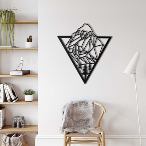 Decoratiune de perete, 5205, Metal, Dimensiune: 45 x 38 cm, Negru