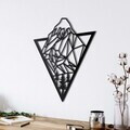 Decoratiune de perete, 5205, Metal, Dimensiuni: 75 x 63 cm, Negru