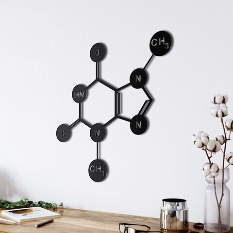 Decoratiune de perete, 5204, Metal, Dimensiune: 60 x 60 cm, Negru