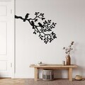 Decoratiune de perete, 5202, Metal, Dimensiune: 60 x 44 cm, Negru