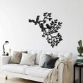 Decoratiune de perete, 5202, Metal, Dimensiuni: 75 x 55 cm, Negru