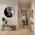 Decoratiune de perete, 5201, Metal, Dimensiune: 60 x 60 cm, Negru