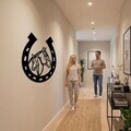 Decoratiune de perete, 5198, Metal, Dimensiuni: 63 x 75 cm, Negru