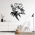 Decoratiune de perete, 5196, Metal, Dimensiuni: 63 x 75 cm, Negru