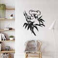 Decoratiune de perete, 5196, Metal, Dimensiuni: 63 x 75 cm, Negru