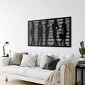 Decoratiune de perete, 5194, Metal, Dimensiuni: 61 x 31 cm, Negru