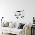 Decoratiune de perete, 5192, Metal, Dimensiune: 75 x 45 cm, Negru