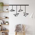 Decoratiune de perete, 5192, Metal, Dimensiune: 75 x 45 cm, Negru