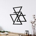 Decoratiune de perete, 5188, Metal, Dimensiune: 60 x 56 cm, Negru