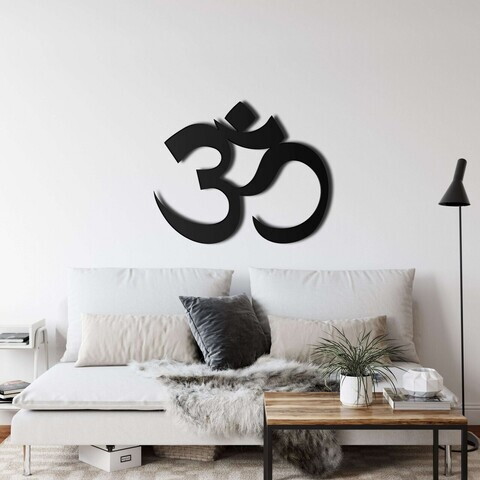 Decoratiune de perete, 5186, Metal, Dimensiune: 45 x 37 cm, Negru