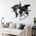 Decoratiune de perete, 5148, Metal, Dimensiuni: 98 x 75 cm, Negru