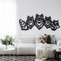 Decoratiune de perete, 5134, Metal, Dimensiune: 61 x 25 cm, Negru