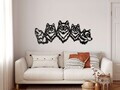 Decoratiune de perete, 5134, Metal, Dimensiune: 61 x 25 cm, Negru