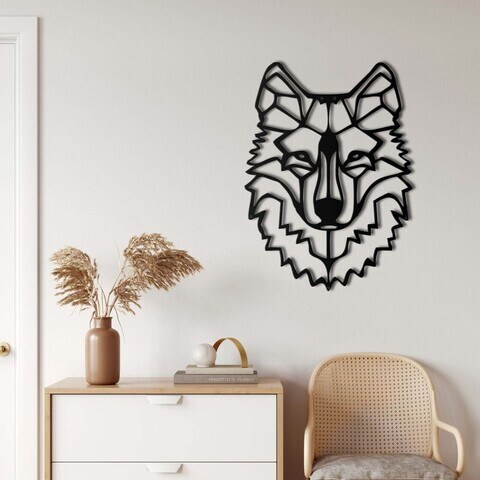 Decoratiune de perete, 5133, Metal, Dimensiuni: 56 x 76 cm, Negru