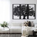 Decoratiune de perete, 5121, Metal, Dimensiuni: 175 x 117 cm, Negru
