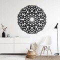 Decoratiune de perete, 5094, Metal, Dimensiune: 58 x 58 cm, Negru