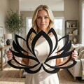 Decoratiune de perete, 5089, Metal, Dimensiuni: 46 x 31 cm, Negru