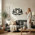 Decoratiune de perete, 5089, Metal, Dimensiuni: 76 x 51 cm, Negru