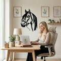Decoratiune de perete, 5073, Metal, Dimensiune: 33 x 46 cm, Negru