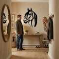 Decoratiune de perete, 5073, Metal, Dimensiuni: 53 x 76 cm, Negru