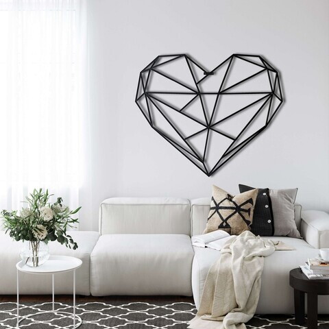 Decoratiune de perete, 5069, Metal, Dimensiuni: 46 x 38 cm, Negru