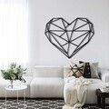 Decoratiune de perete, 5069, Metal, Dimensiuni: 61 x 51 cm, Negru