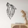 Decoratiune de perete, 5065, Metal, Dimensiune: 28 x 46 cm, Negru