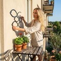 Decoratiune de perete, 5059, Metal, Dimensiune: 60 x 36 cm, Negru