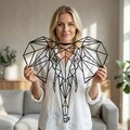 Decoratiune de perete, 5052, Metal, Dimensiuni: 44 x 46 cm, Negru