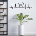 Decoratiune de perete, 5047, Metal, Dimensiune: 45 x 15 cm, Negru