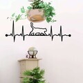 Decoratiune de perete, 5046, Metal, Dimensiune: 45 x 15 cm, Negru