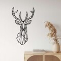 Decoratiune de perete, 5038, Metal, Dimensiuni: 46 x 76 cm, Negru