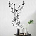 Decoratiune de perete, 5038, Metal, Dimensiuni: 56 x 90 cm, Negru