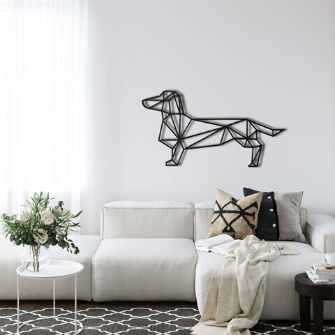 Decoratiune de perete, 5035, Metal, Dimensiuni: 61 x 31 cm, Negru
