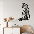 Decoratiune de perete, 5029, Metal, Dimensiuni: 48 x 76 cm, Negru
