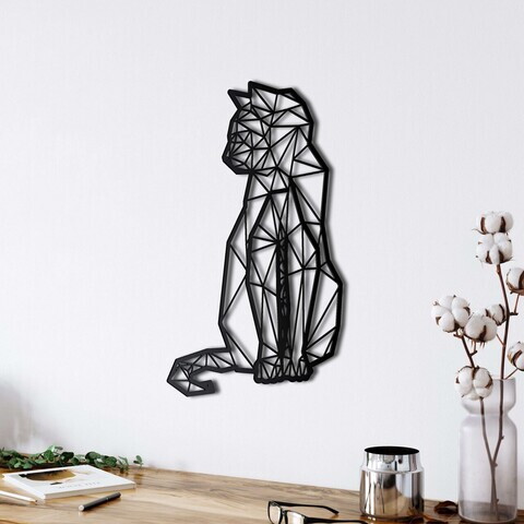 Decoratiune de perete, 5029, Metal, Dimensiuni: 58 x 91 cm, Negru