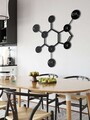 Decoratiune de perete, 5027, Metal, Dimensiuni: 75 x 72 cm, Negru