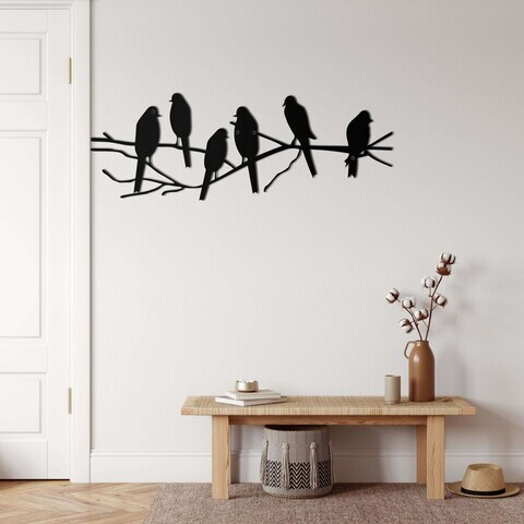 Decoratiune de perete, 5022, Metal, Dimensiune: 75 x 26 cm, Negru