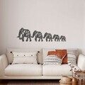 Decoratiune de perete, 5019, Metal, Dimensiune: 60 x 15 cm, Negru