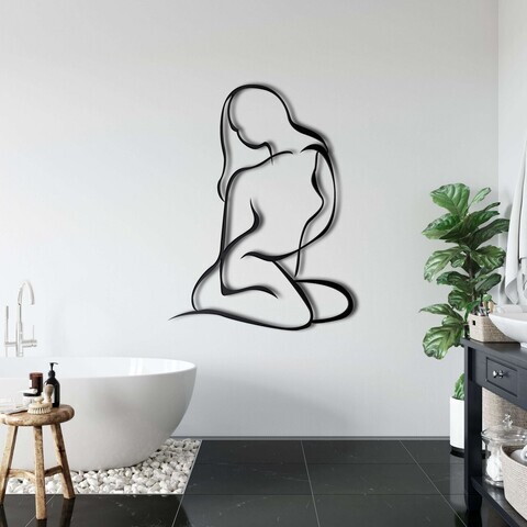 Decoratiune de perete, 5014, Metal, Dimensiune: 58 x 75 cm, Negru