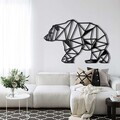 Decoratiune de perete, 5013, Metal, Dimensiune: 60 x 40 cm, Negru