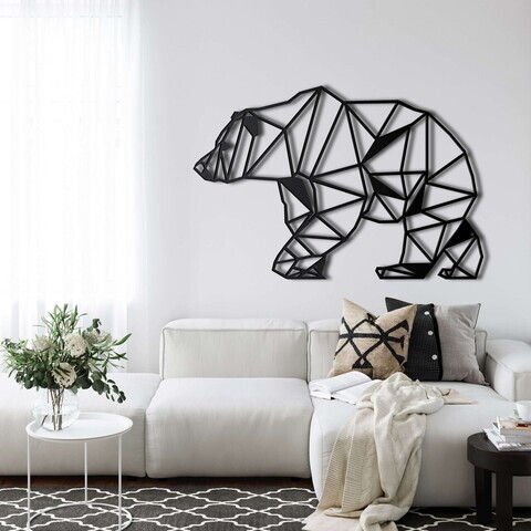 Decoratiune de perete, 5013, Metal, 90 x 60 cm, Negru