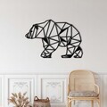Decoratiune de perete, 5013, Metal, 90 x 60 cm, Negru