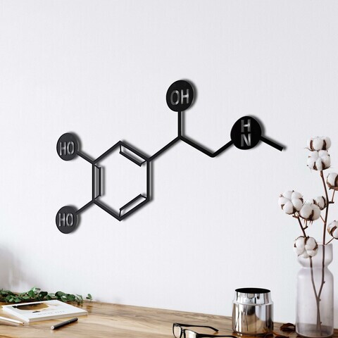 Decoratiune de perete, 5003, Metal, Dimensiune: 45 x 26 cm, Negru
