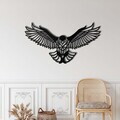Decoratiune de perete, 5002, Metal, Dimensiune: 46 x 23 cm, Negru